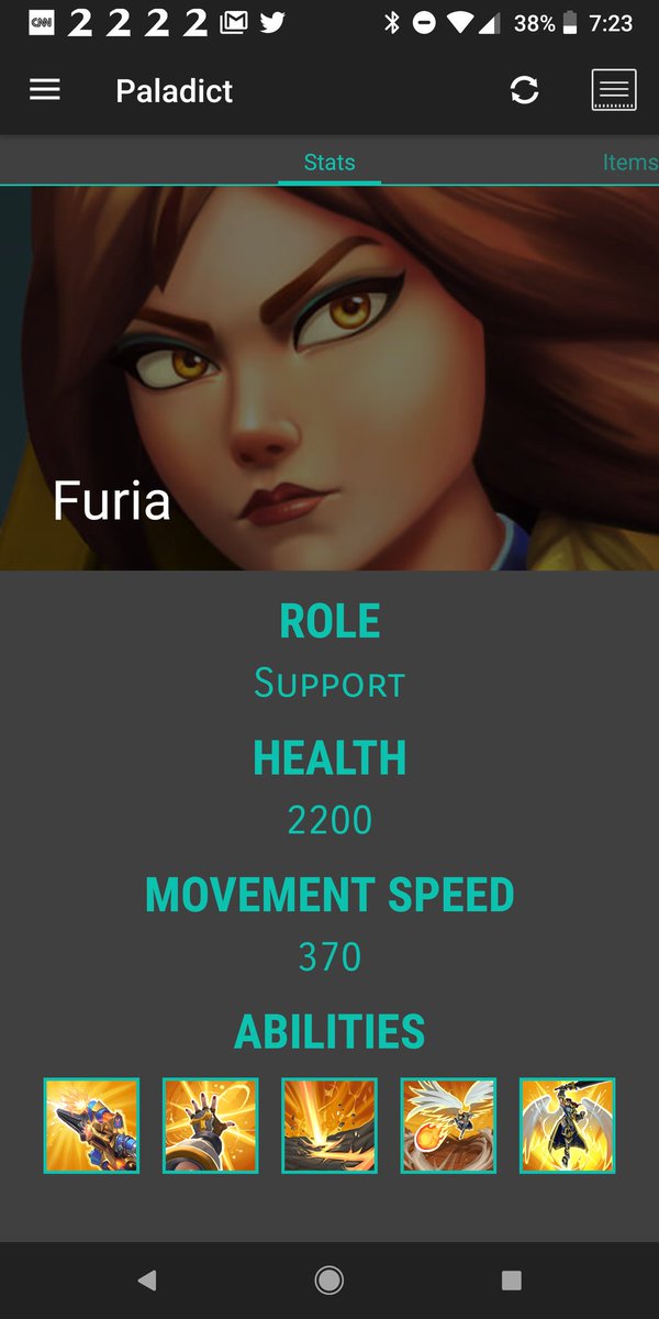 TsunaAndRem's tweet photo. @PaladinsGame players! You having fun with Furia? Her items still haven't made an appearance in the API but she's showing up now! https://t.co/peM4D0eUnl