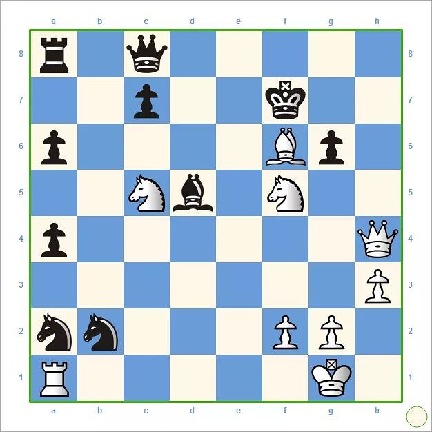 1 Dh7+ Rxf6
2 De7+ Rxf5
3 g4+ Rf4
4 De3#