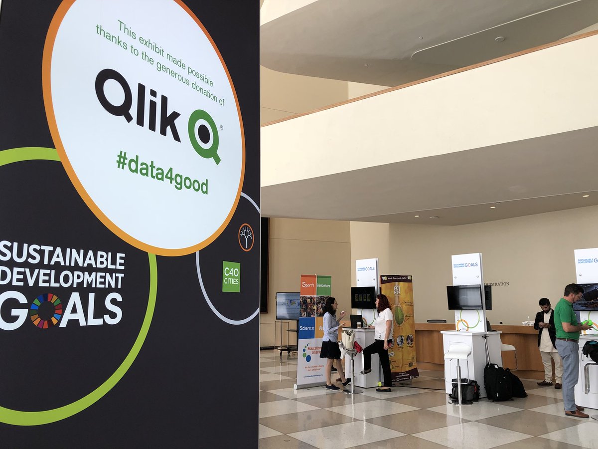 So happy #TeamQlik could be a part of the @UN #STIForum. And big thanks to everyone who came by the exhibit featuring innovations in support of the SDGs. #data4good #Solutions4SDGs
