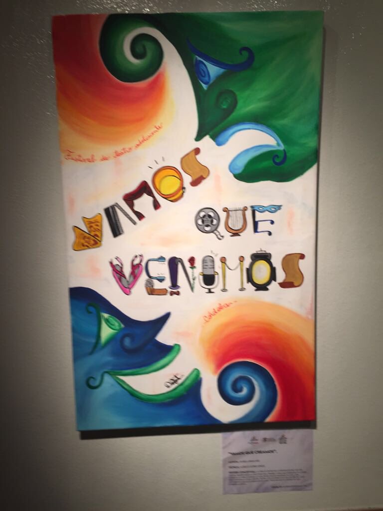 oriutort's tweet photo. Hermosa la muestra de artistas plásticos realizada por los organizadores del Festival de Teatro Adolescente “Vamos que Venimos”. Hasta el sábado estará en el Centro Cultural María Castaña toda la propuesta artística de @VQVCordoba https://t.co/mgnX9P6d9L