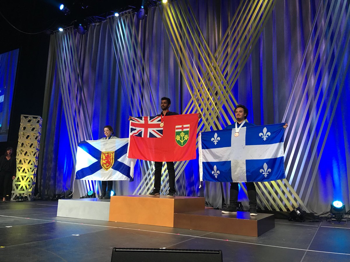 skillsontario's tweet photo. Rushi Patel in Post-Secondary 3D Digital Game Art brings in Gold! #TeamOntario #SCNC2018 https://t.co/L4FVsZjyw2