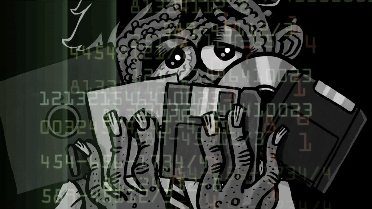 dialasong's tweet photo. Meet the next member of the Escape Team in this week's Dial-A-Song. Now available at https://t.co/CClckLWKS1 : "Corrupted Lyle" #escapeteam @tmbg #dialasong https://t.co/vJHEk0BHxP