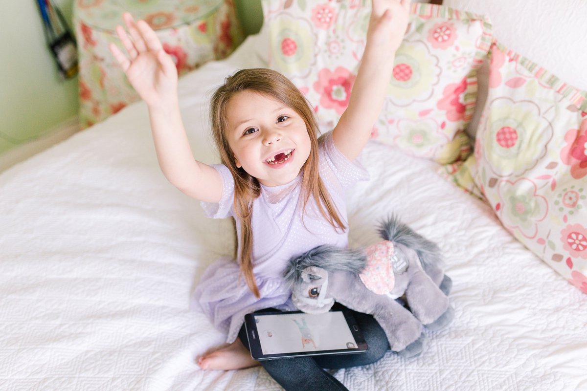Throw your hands up and shout hooray, there's so many things to learn and do today! #piccolihorses #plush #toy #plushtoy #horse #childrensapp #childrenstoys #learningapp #learningtoys #mommyblogger #cute #cuddly