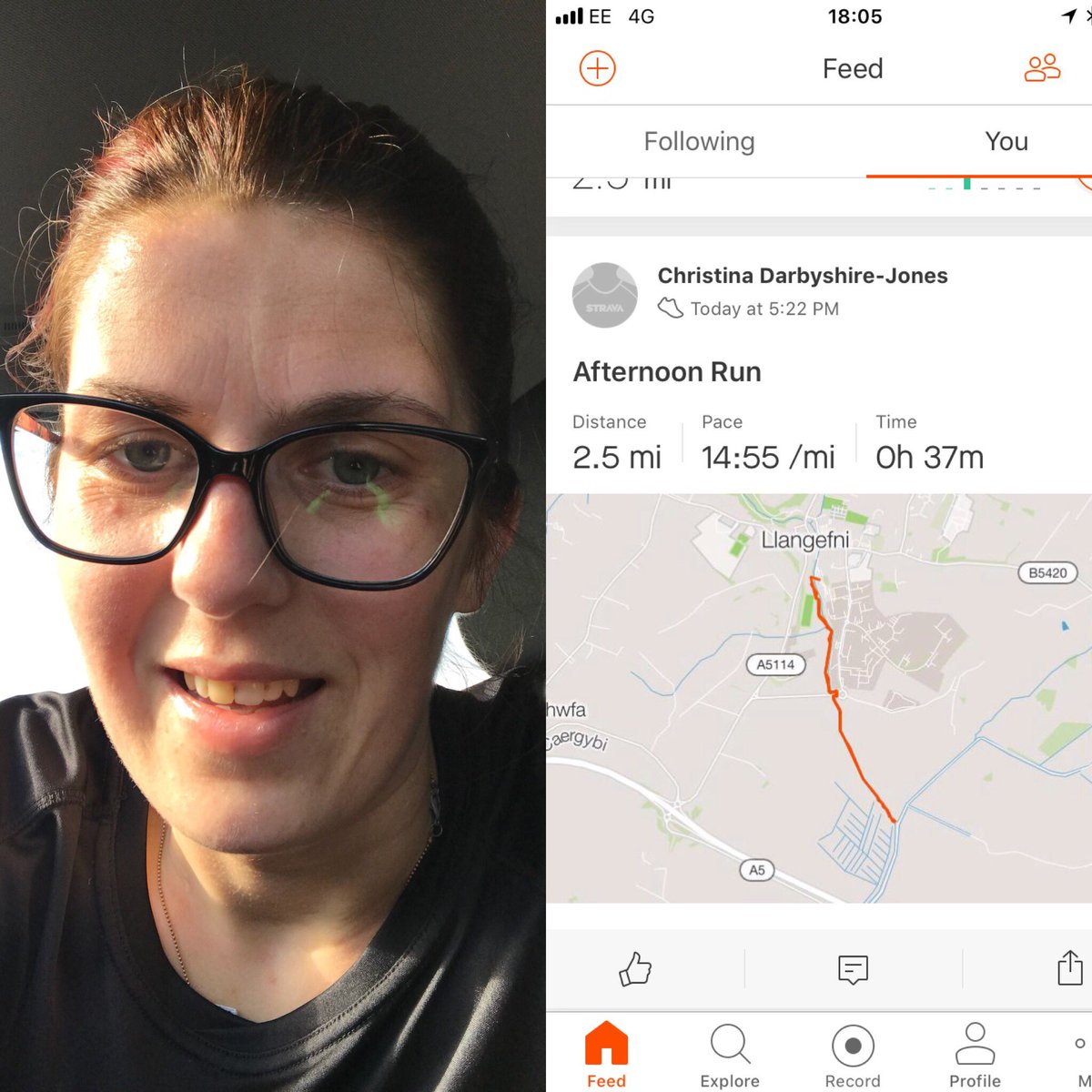 christinadj1's tweet photo. The face of someone whoโs shattered after a 2.5mile run #whathaveistarted #slowlymakingprogress https://t.co/4UIErzfPQ4
