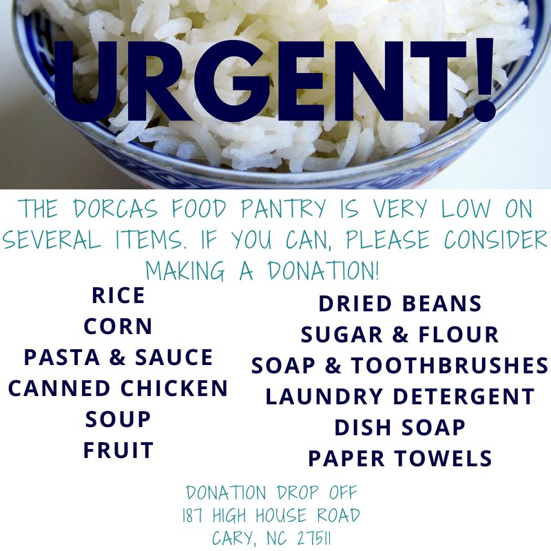 Dorcas Ministries On Twitter Our Food Pantry Has Some