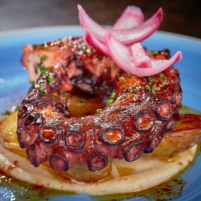 arseniomanila's tweet photo. La brasa del horno de carbón le da un aspecto y sobretodo un sabor insuperable a este #Pulpo. Un albariño o una manzanilla alegrarán aún más cada suculento bocado.
.
.
.
#gastronomía #yummy #vscofood #hallazgosemanal #top_food_of_instagram #chefsofinstag… https://t.co/RKNoYrjTEk https://t.co/TA7iy5ZYIu