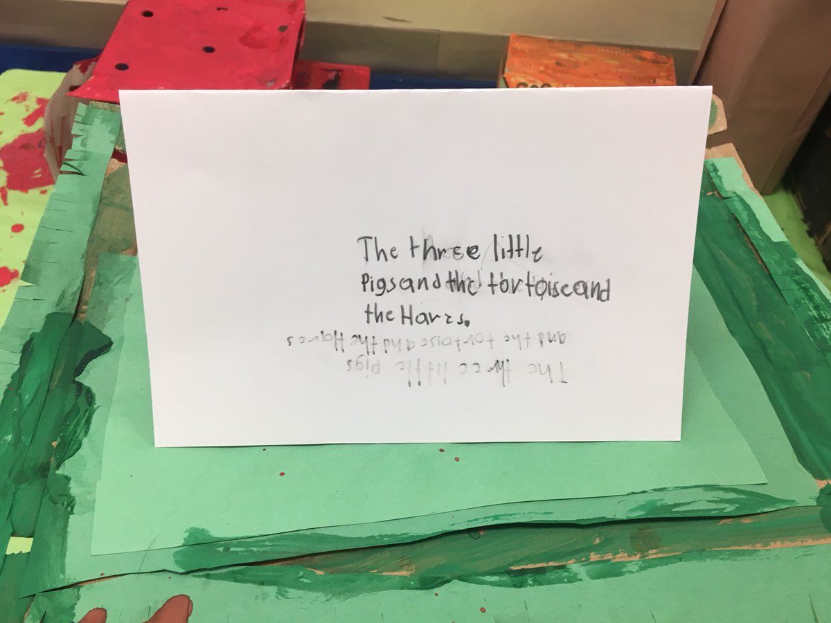 mslaurenstroud's tweet photo. These boys worked hard together to make the #3Dsetting of the track in The Tortoise and the Hare! #2ndgrade #pvttchat #NHCSChat https://t.co/cPORKoFTnr