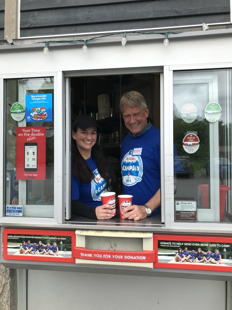 Huge Thanks to @normmillerpc for stopping by and lending a hand for #CampDay <a href="/TimHortons/">Tim Hortons</a>