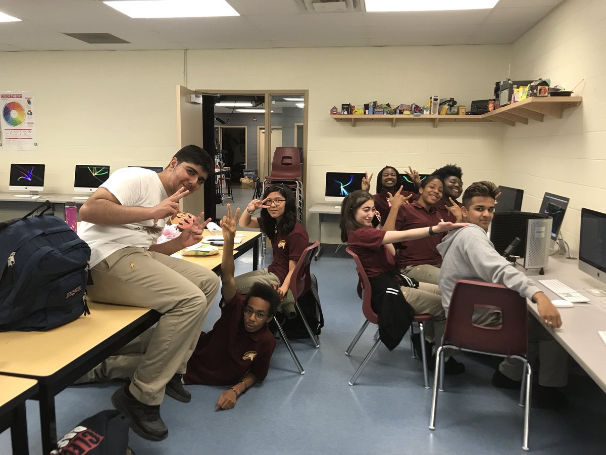AmbroMorning's tweet photo. @CardinalAmbro hosts @ambrospectrum for your year end #podcast.  Thanks to Ambro students for sharing their #talent and staff for sharing their #favourite songs to brighten our mornings.  #JoinUs again in the fall. https://t.co/SWzcO0JjbH