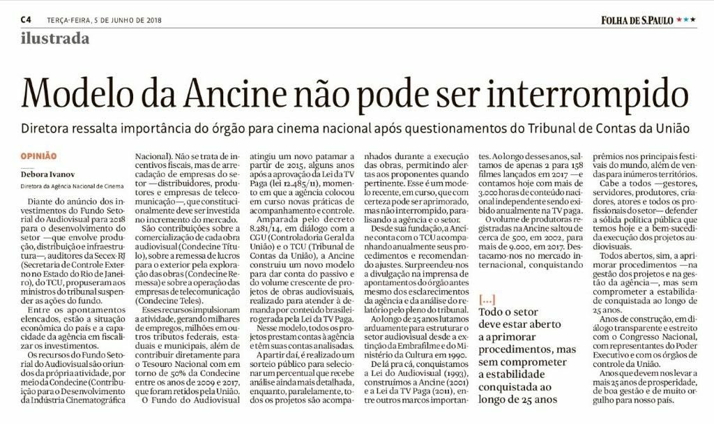 EstudioGiz's tweet photo. Artigo de Debora Ivanov publicado hoje na FOLHA. https://t.co/M6t7c7XMQf