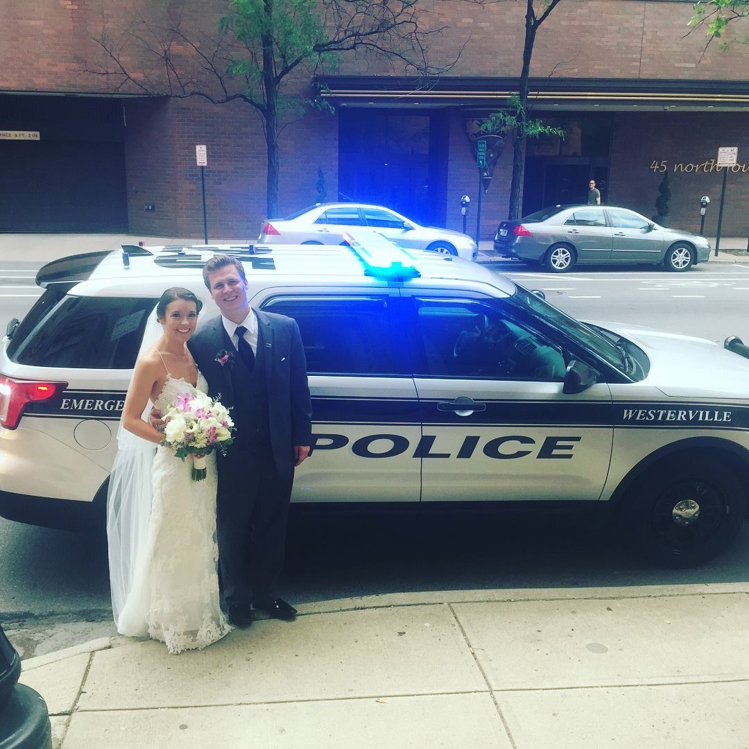 Congratulations to Officer Tony Morelli's daughter who got married this past weekend.  We know Tony is smiling down on them.