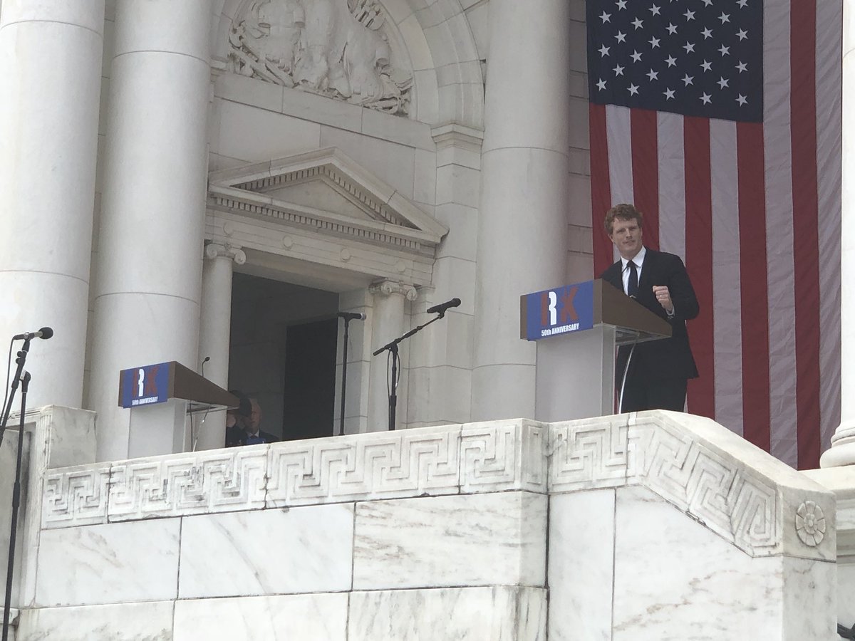 Paul_Lindley's tweet photo. A moving, inspiring, hopefilling & reflective celebration service for Bobby Kennedy #RFK50 today @ArlingtonNatl with the soaring oratory of @repjohnlewis, spellbinding charisma of @BillClinton & heartfelt social justice of @RepJoeKennedy amongst others #ICanNotStandAside #MyHero https://t.co/SsgXXFsNsn