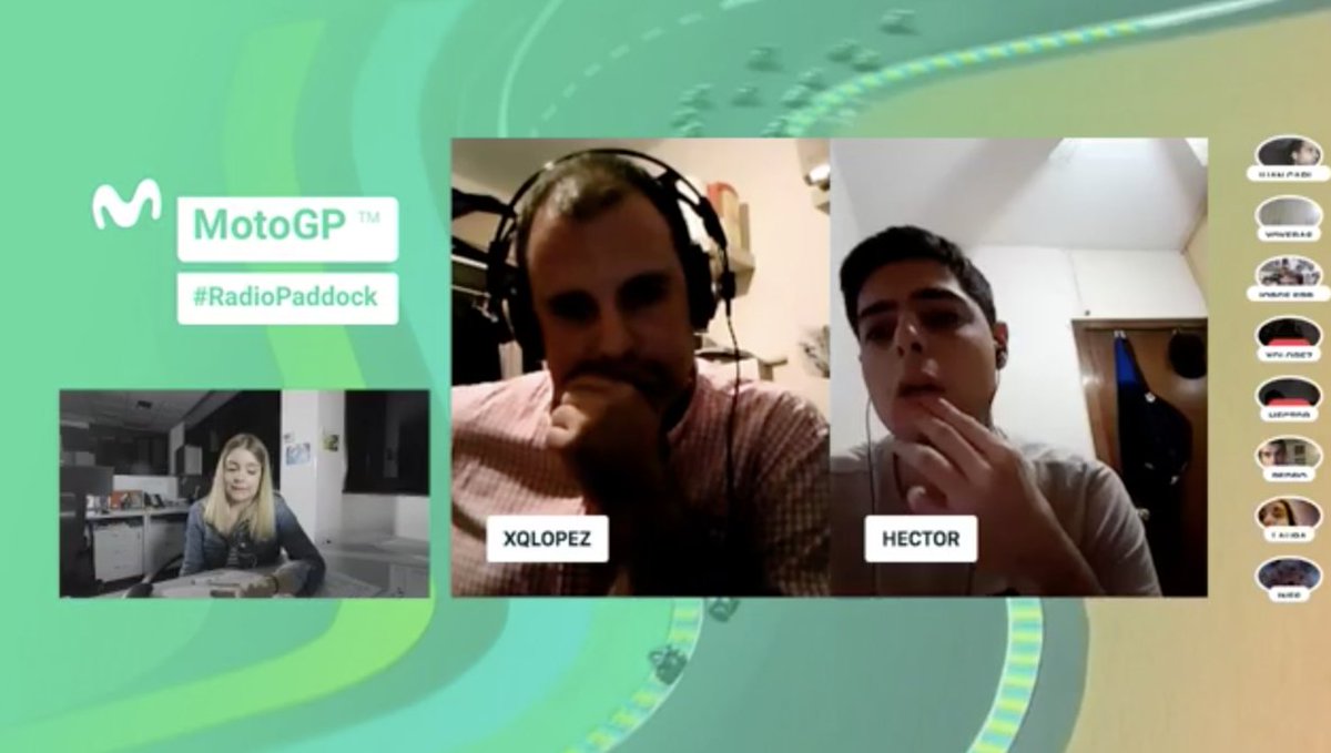 movistar_motogp's tweet photo. Ya puedes entrar en directo en #RadioPaddock con @ireneaneas. Pincha en https://t.co/NvfpYyiOkS que hay mucho de que hablar. Síguenos en nuestra página de Facebook. https://t.co/Q3YAeO9DL3