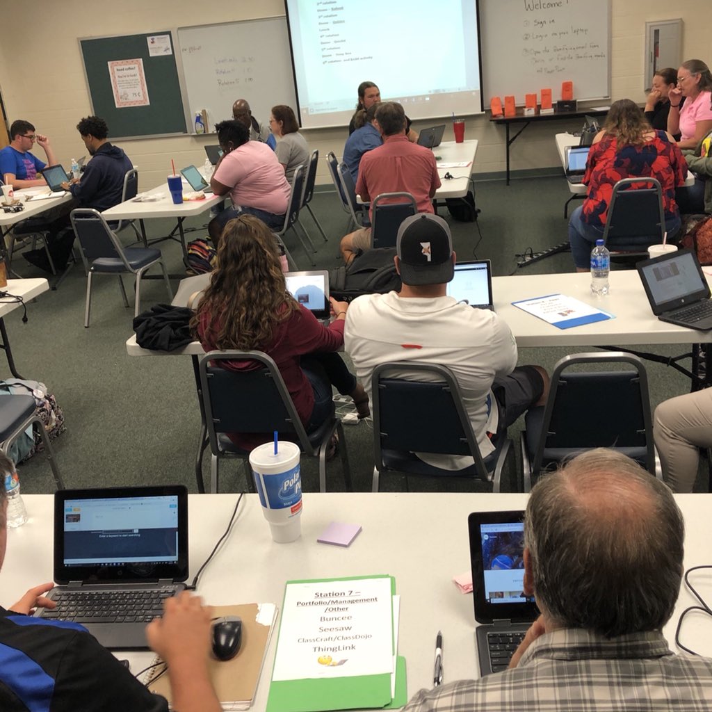 SumterInTech's tweet image. Fantastic Gamifying PD session today in #SumterCountySchools! Ts explored products like @Flipgrid, @nearpod, @GetKahoot, @quizlet, @quizizz, @ThingLink_EDU , @AdobeSpark, @padlet, @Socrative, @TED_ED, &amp;amp; more. Fit some of @ClassTechTips #FormativeTech in class, too! #SCSBpln