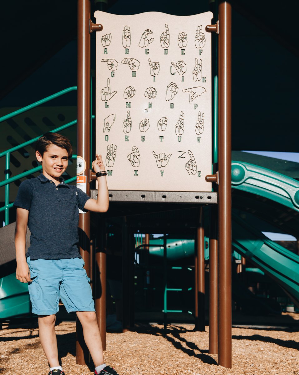 GFPbySuperior's tweet photo. Communication is #key π!! Check out our Sign Language Panel to add to your playground so children can #play while #learning! #groundsforplay #inspiration #playground #childdevelopment #signlanguage #playmatters https://t.co/ARszyhPRiE