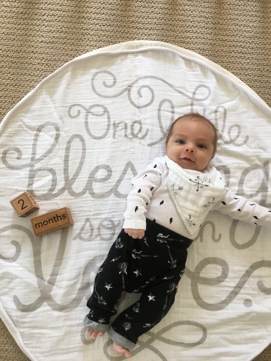 mitch_4's tweet photo. This beautiful bundle of joy turned two months today! ⁦@yourfreshhair⁩ and I are beyond blessed! https://t.co/S6ddFp0Gz1