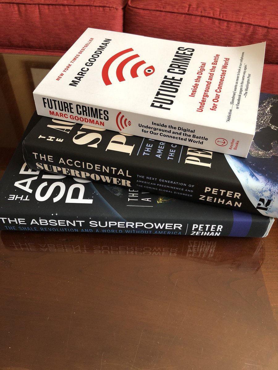 Picked up some light reading today. Thanks #PeterZiehan and #MarcGoodman for great presentations today. @FutureCrimes #ABICON18