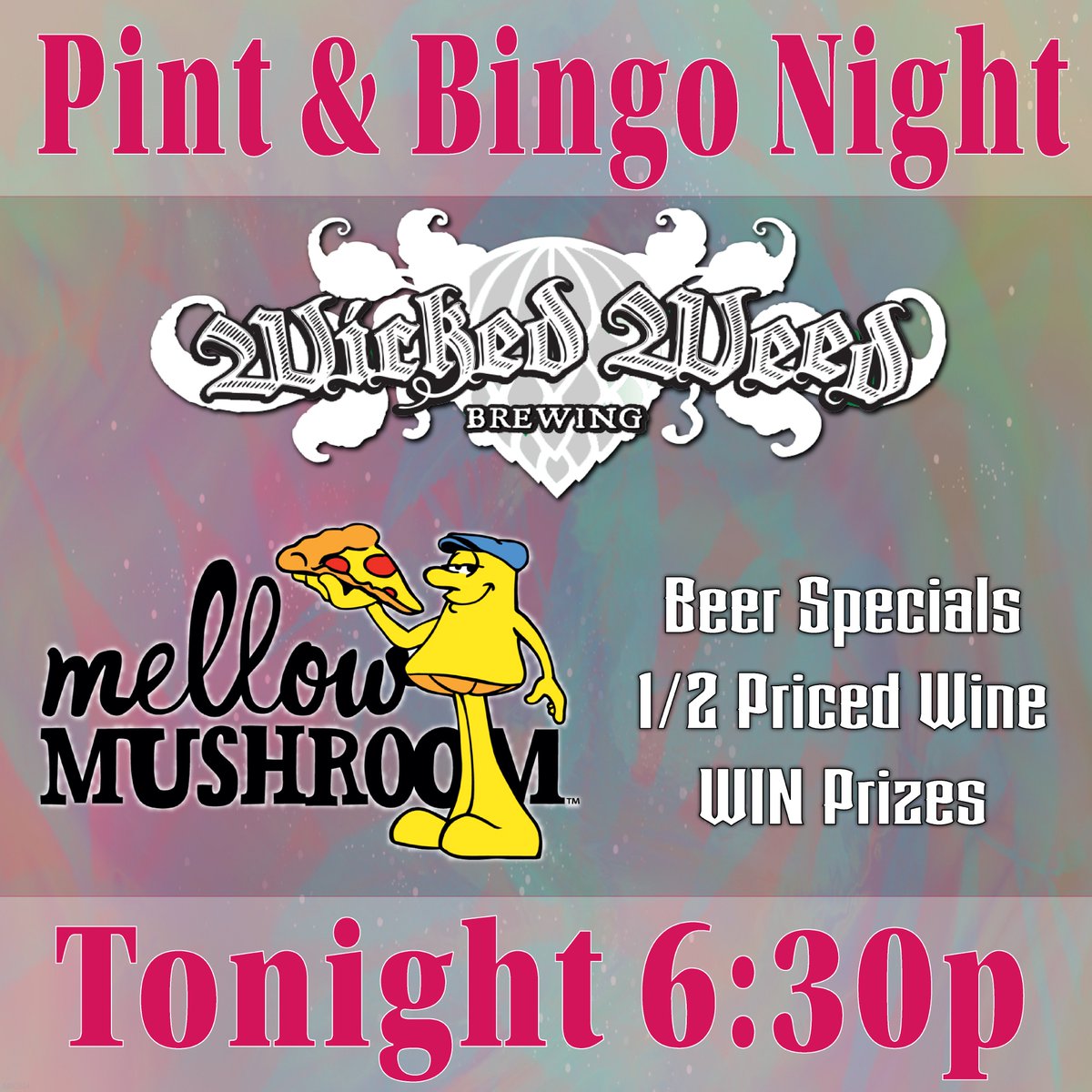 Escape the heat with <a href="/MellowMushroom/">Mellow Mushroom</a> (Augusta &amp; Evans) at <a href="/wickedweedbeer/">Wicked Weed Brewing</a> Pint &amp; ⒷⒾⓃⒼⓄ Night! 🍺☀️🍺
