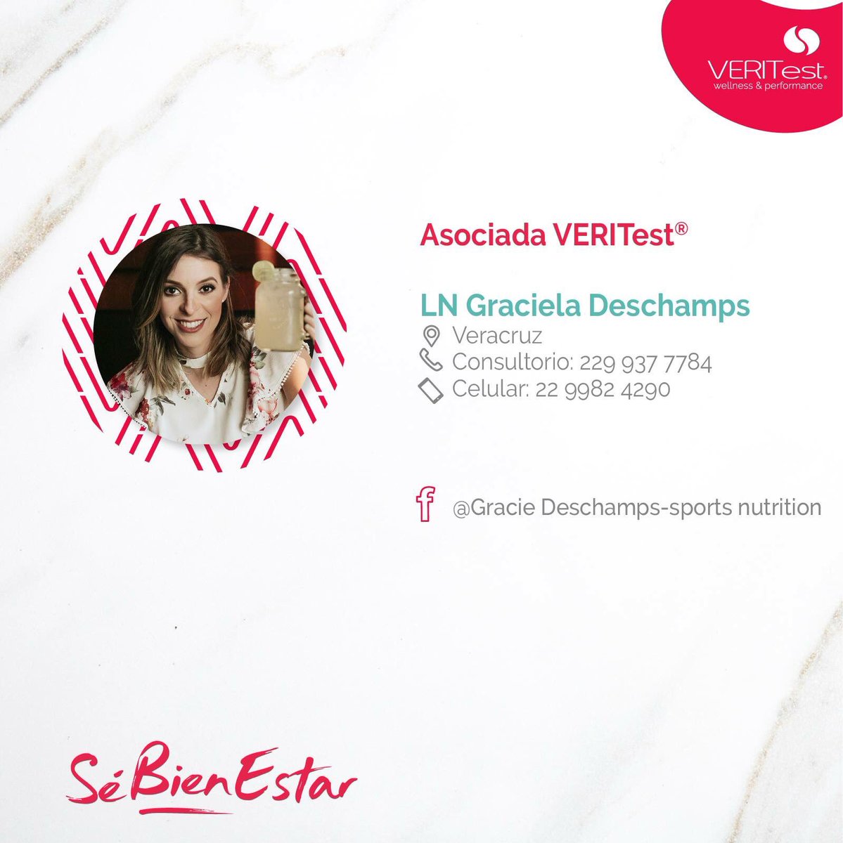 ¿Te interesa realizarte la Prueba VERITest pero estás en Veracruz? Conoce a nuestra asociada Graciela Deschamps.