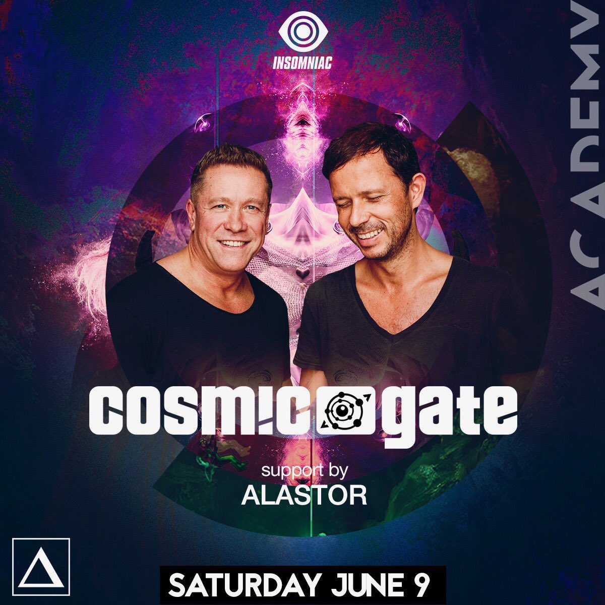 We can’t wait to dance the night away with <a href="/cosmicgate/">Cosmic Gate</a> alongside <a href="/AlastorOfficial/">Alastor</a> on Saturday 06/09! #TranceFamily

Tickets: tixr.com/e/8314