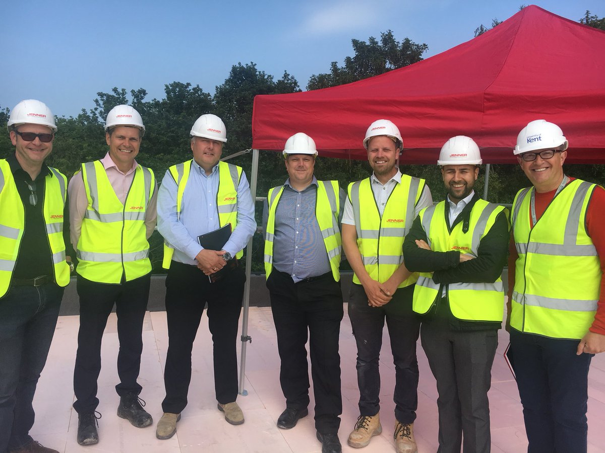 Keeping industry traditions alive today in #toppingout ‘Woody’s’; the new student facilities @UniKent #Canterbury for @KentUnion working with the team from @LeeEvansArchs @ConsultKSA @InnovareSIPS @HawdenAssoc #loveconstruction #teamjenner ❤️