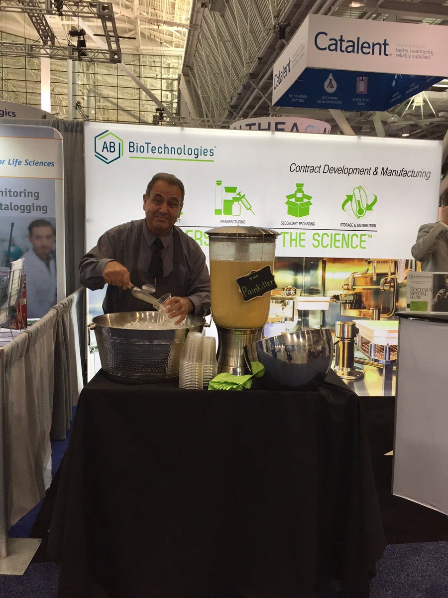 Alleviating the pain of outsourcing by serving painkillers straight from the Caribbean! Booth 471 at BIO! @BIO2018
