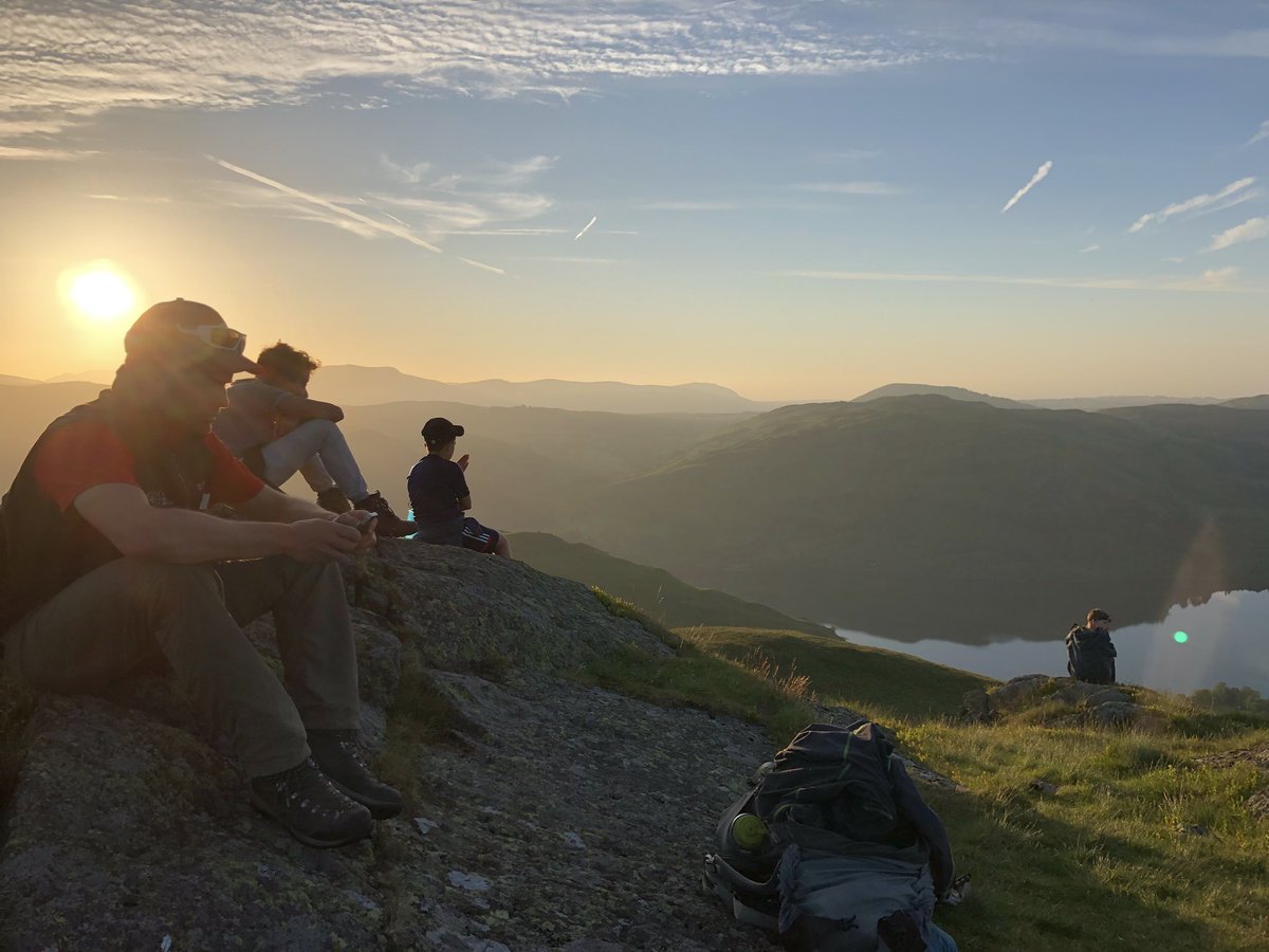 StColumbasPSpo's tweet photo. #HillTeam taking a moment of silent reflection to appreciate our wonderful world and this incredible view. #LD2018 https://t.co/srwq4Dx00n