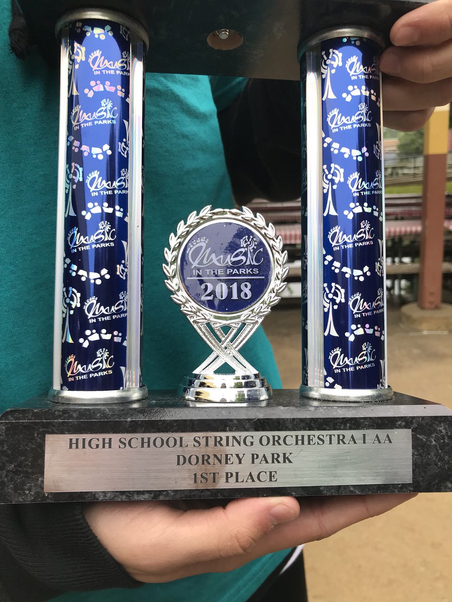 ESMOrchestra's tweet photo. Congrats to the #highschool #esmorchestra for getting 1st place and a Superior rating at our first-ever #musicintheparks #competition on May 19th! @DorneyParkPR 🎻 https://t.co/SWto2OvJwj