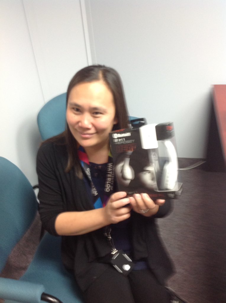 Congrats to IST's Michelle Mank who is <a href="/uwProcure/">uwProcurement</a> trade show door prize winner. Thanks to the many who came