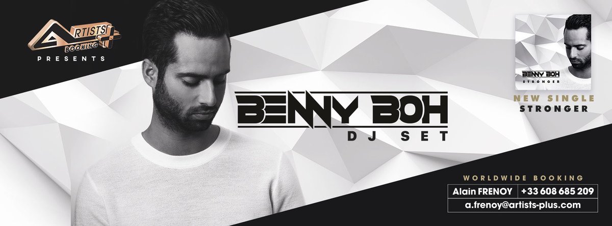 AFRENOY's tweet photo. ARTISTS PLUS Présente en Booking
BENNY BOH  Dj Producteur House/Electro mixe pour un set de folie 
Contact☎️ +33 608 685 209 
📧a.frenoy@artists-plus.com
✈️En tournée Festivals,Clubs https://t.co/RtcQHrXbue