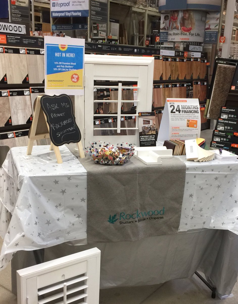Ask me about Rockwood Shutters!!!
Pop Up Shop  <a href="/RockwoodShutter/">Rockwood Shutters</a>
<a href="/HomeDepot/">The Home Depot</a> @HomeDepot6373     Bointa Springs, Florida