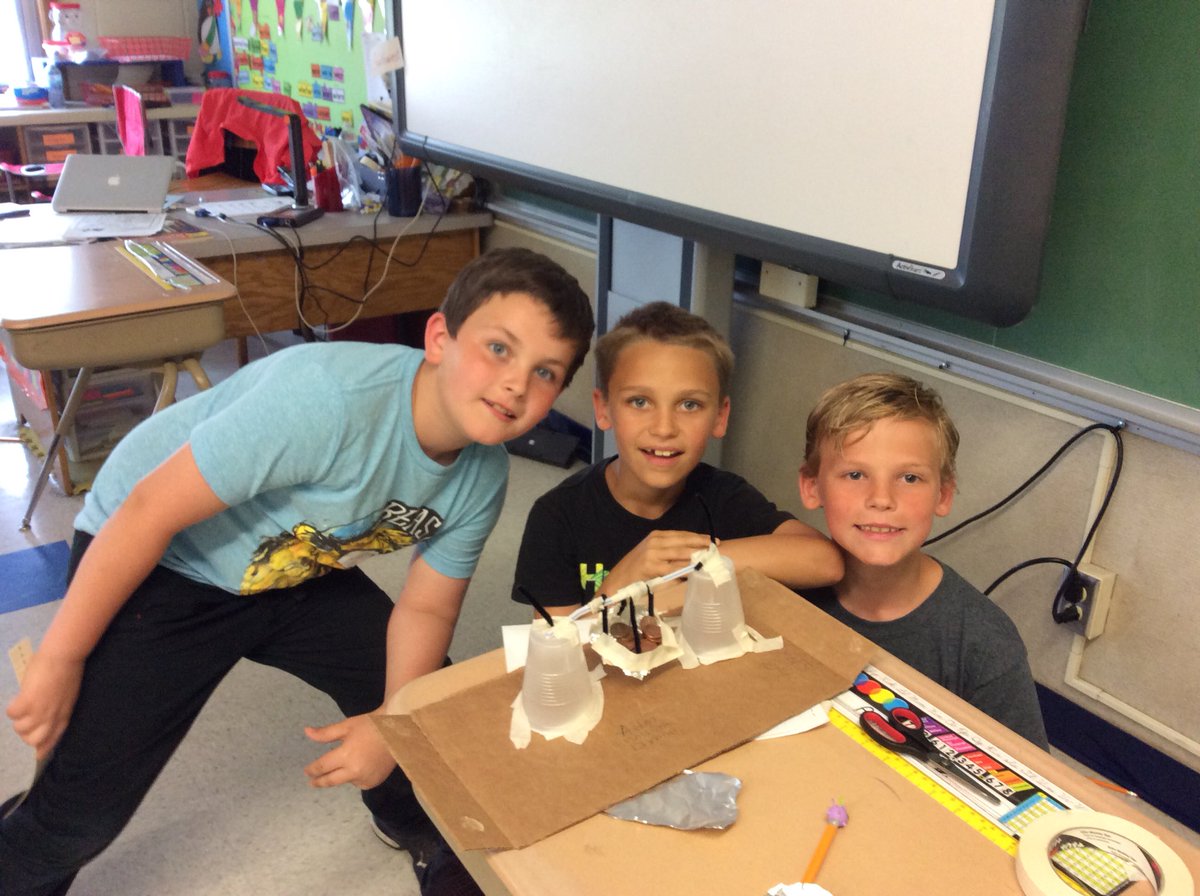 lrabenhorst12's tweet photo. Class Challenge building a swing set 15 cm tall and has a swing that can hold fifteen pennies. https://t.co/5dTAc0F8PU