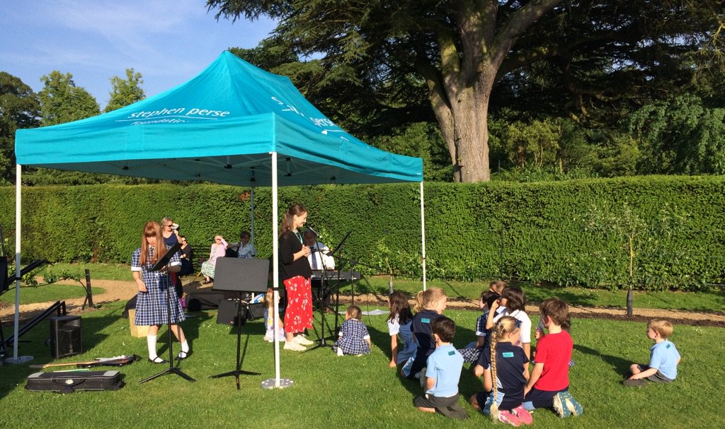 SPFJuniorSchool's tweet photo. Thank you to all @DameBradburys for magical #offbeatonrhythm evening in Bridge End Garden! https://t.co/UArMzDacyN