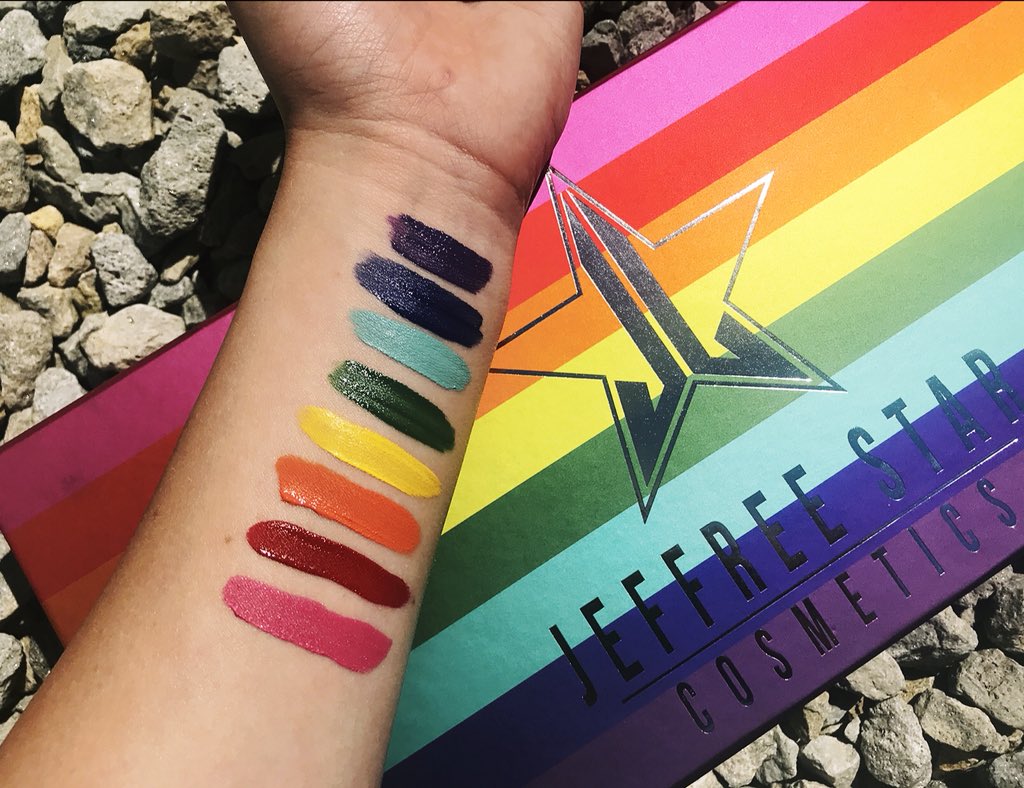 slayywithkay's tweet photo. Look what came today!! 🌈 @JeffreeStar https://t.co/Qyyw6843jh