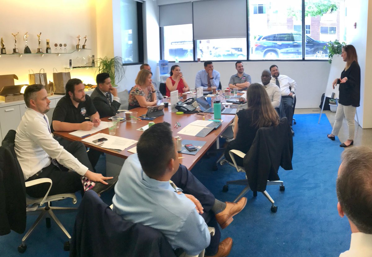 NATCA's tweet photo. #NATCA trained 12 #NATCActivists in news media to tell great stories in support of locals & our Union. The Public Affairs staff doesn’t hold back when it comes to prep for tough questions, but our NATCAvists stood strong in the hot seat! #blockandbridge #BePrepared #UnionStrong https://t.co/uwQxRVsbIv