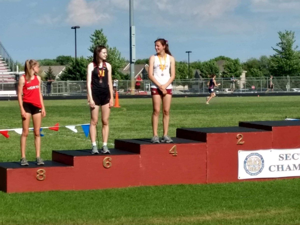 LSCougarTF's tweet photo. Congrats to our State qualifiers...4x800 Cassie Jenny,  Rachel Emerson, Brianne Brewster, Patty Jo English, Makenna Johnson in 100, Sydney Klausler in long jump, and English in the 800! https://t.co/9wbzK5cyAy
