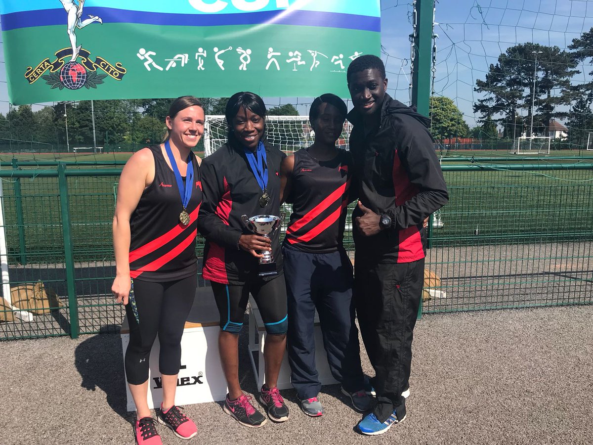 RSIGNALSCorpsSM's tweet photo. 3DSR Females have won the Royal Signals athletics competition the Morrison Cup. What a week for the Regiment aligned to the only warfighting Division in the British Army. Proud RSM 👊😁 #WARFIGHTERS #3DSR #MorrisonCup @CO3DSR https://t.co/kfCgBmbIYG