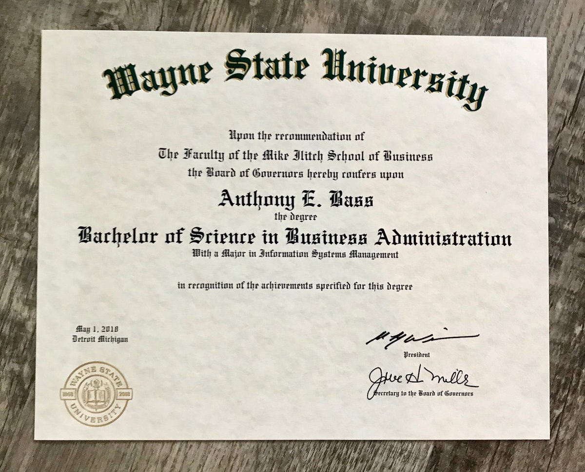 Took a long time but finally completed my degree from <a href="/waynestate/">Wayne State University</a>. Thank you to all those who have supported me along the way. Finally a college graduate!!