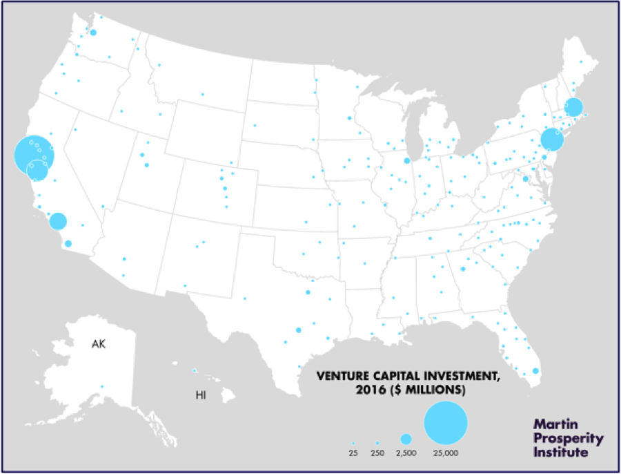 Hadley's tweet photo. I would not be surprised if seed stage valuations are more closely correlated with geography than traction. https://t.co/slIfqaqYgo