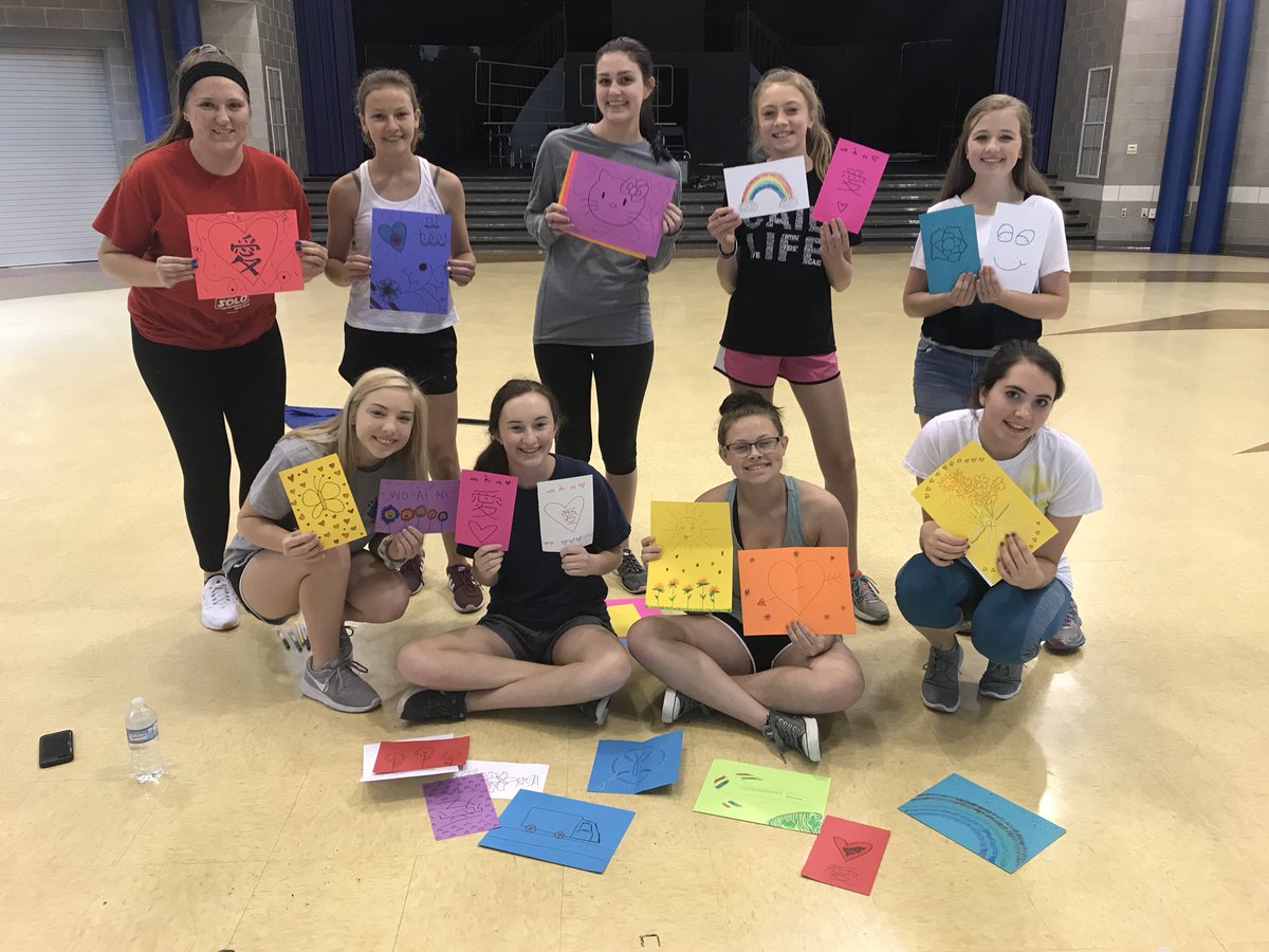 scubagiraffe's tweet photo. Color Guard is more than spinning flags and dance! Today we created pictures for Malaine to take on her trip to China to give to kids at the orphanage she visits! #chscolorguard #morethanguard #serviceproject #picturesforkids #spreadinglove https://t.co/Hdie4wvvPq
