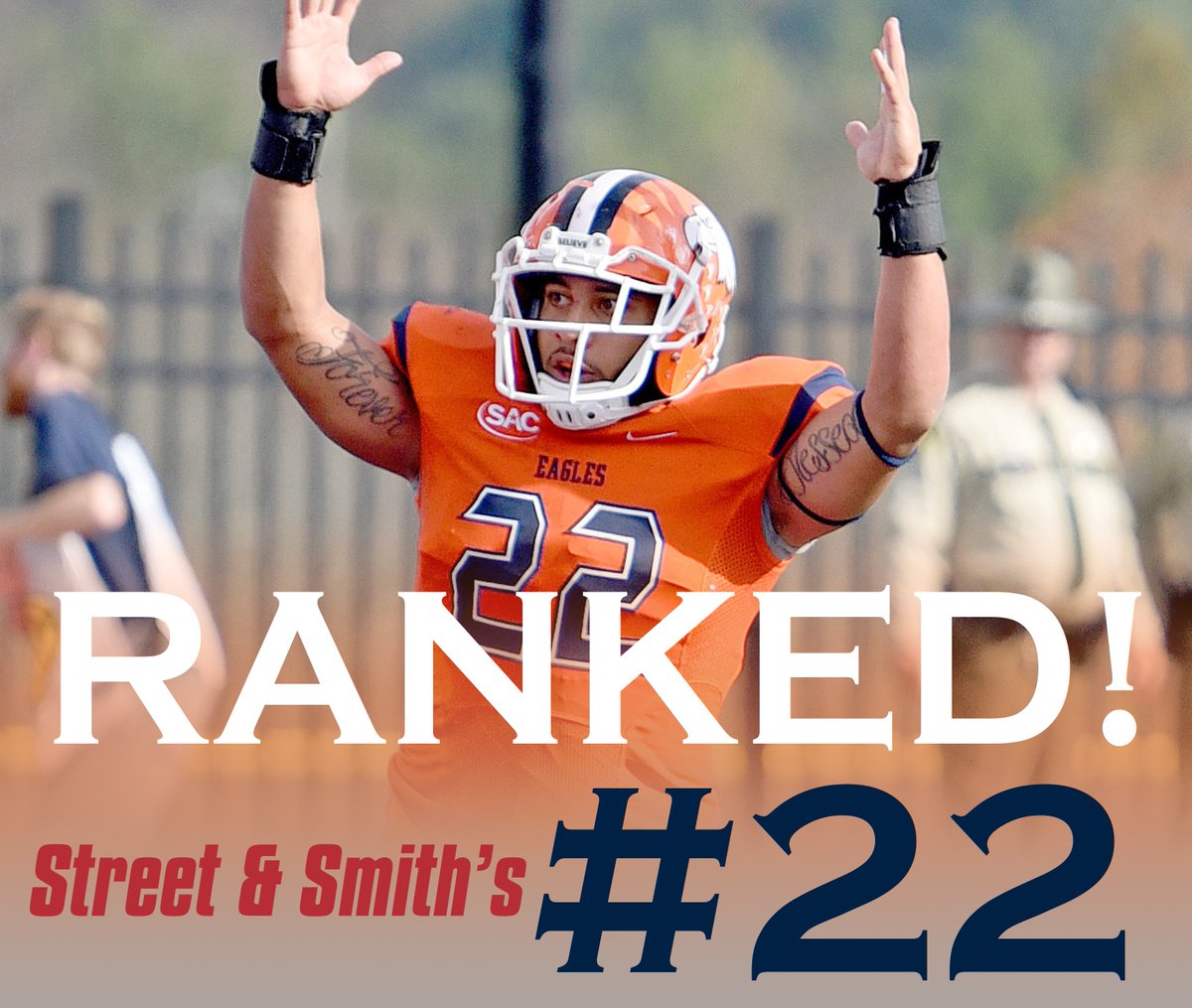 CNathletics's tweet photo. .@cnfootball find's itself in @streetandsmith's preseason top 25.  It's C-N's second preseason top 25 ranking. 

📋 https://t.co/LyGMUoEIVp https://t.co/0YCtLZOAbm