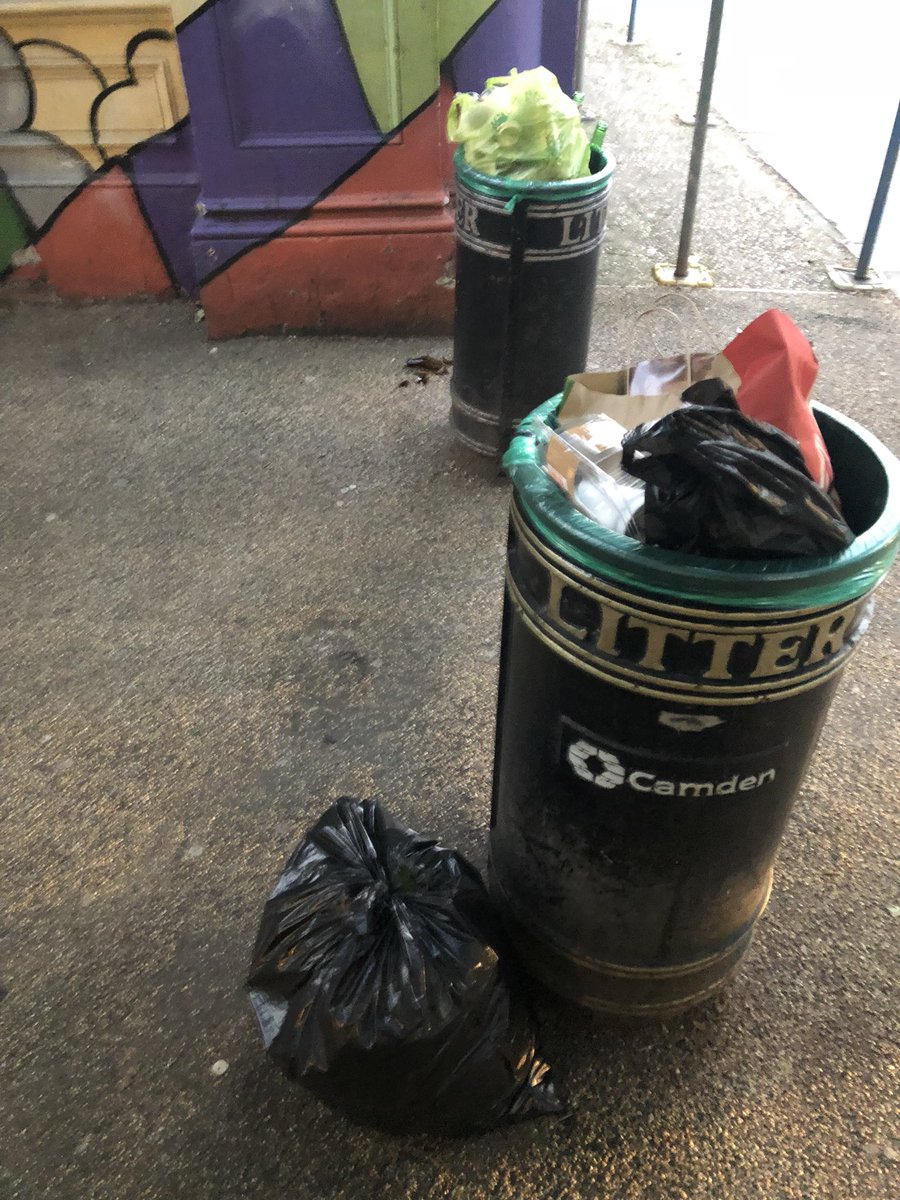 Henry Newman On Twitter More Overflowing Bins By Swiss Cottage