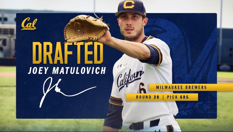 BREW CREW got a good one! Congrats Joey on being selected in the 20th round! #ProWolves