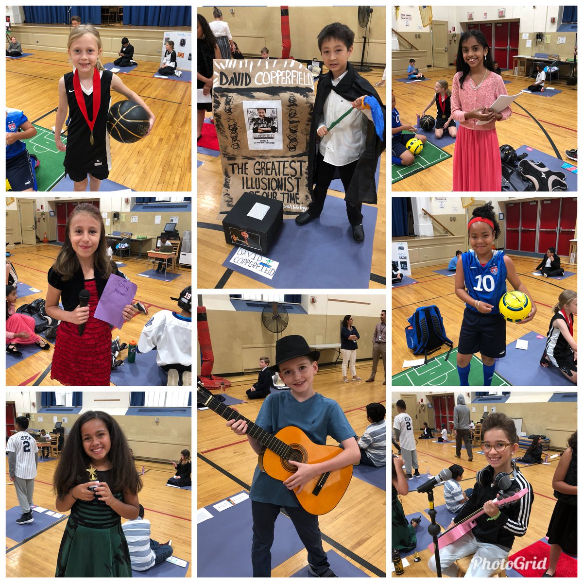 Proud of our kids! Great job today!! They did an amazing job bringing their famous New Jerseyan to life. #waxmuseum #annedonovan #davidcopperfield #zoesaldana #katepierson #annehathaway #paulsimon #carlilloyd #charlieputh