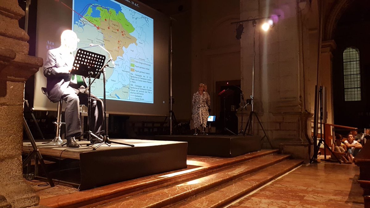 Rossano's tweet photo. Milan l’è sempre Milan le #LezionidiStoria degli @editorilaterza debuttano oggi con Andrea Carandini che racconta Agrippina a oltre 800 persone in Santa Maria delle Grazie... grazie #milano https://t.co/eq8ayKkDls