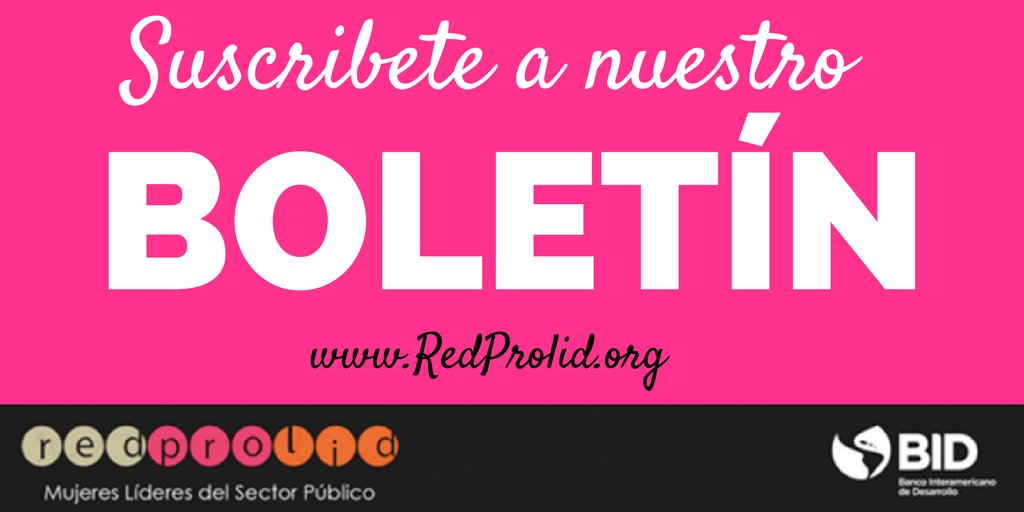 RedPROLID's tweet image. ¿Te perdiste nuestro boletín mensual del mes de mayo? Suscríbete a la #RedPROLID para recibir las últimas noticias y oportunidades relacionadas al liderazgo femenino del sector público latinoamericano: buff.ly/2ETQjwm     #MujeresenelSectorPublico #EquidadTotal