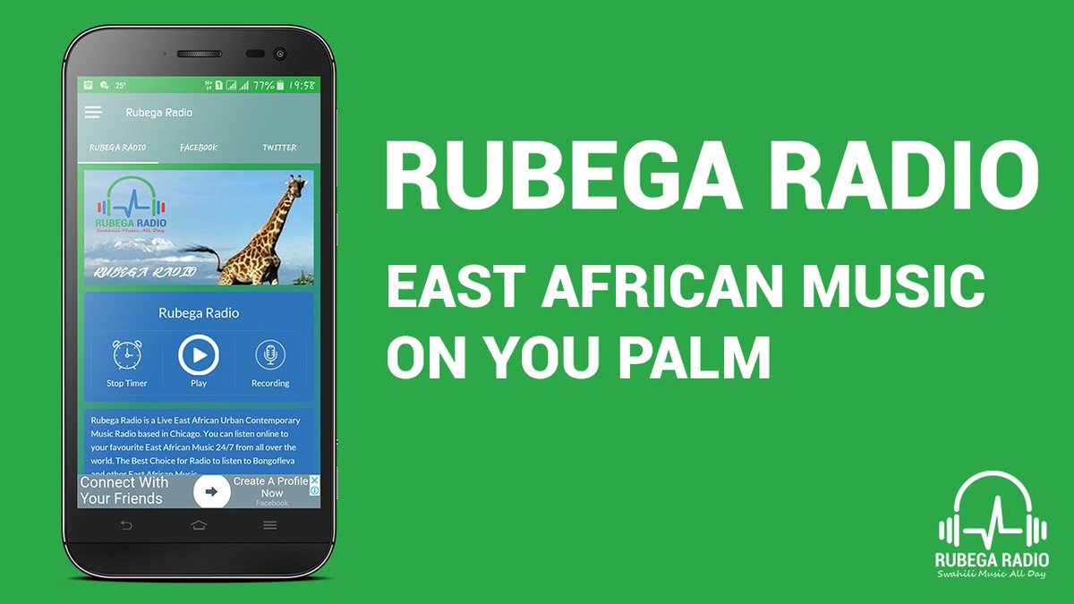 Rubega Radio - Swahili Music Radio -  Your #bongofleva #genge #singeli #hiphop #rap #afropop #taarab #zilipendwa #rnb #eastafrica #radio #livestream #internetradio #liveradio
Get the #app on Google Play now bit.ly/rubegaradio