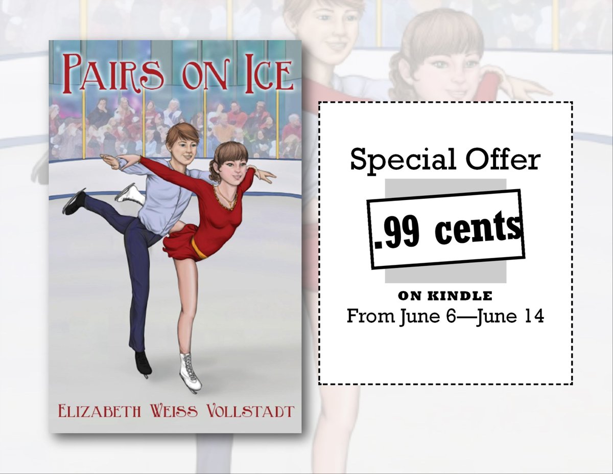 elizvollstadt's tweet photo. My publisher, Taylor and Seale, and I are offering the Kindle edition of my first middle-grade skating novel, PAIRS ON ICE, for only $.99. Check it out at https://t.co/R1iKGg1oVt https://t.co/dormVJ3JMh