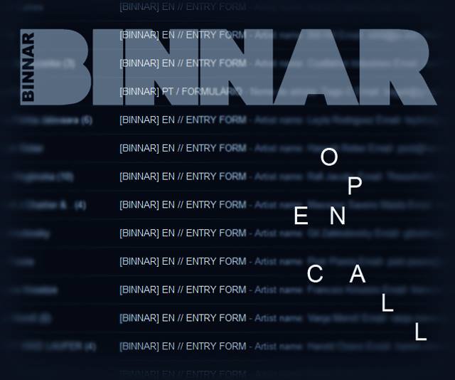 BINNAR_ORG's tweet photo. BINNAR 2018 // open call - video
+info: https://t.co/8KoML00HJx https://t.co/yBFxQa8cDC