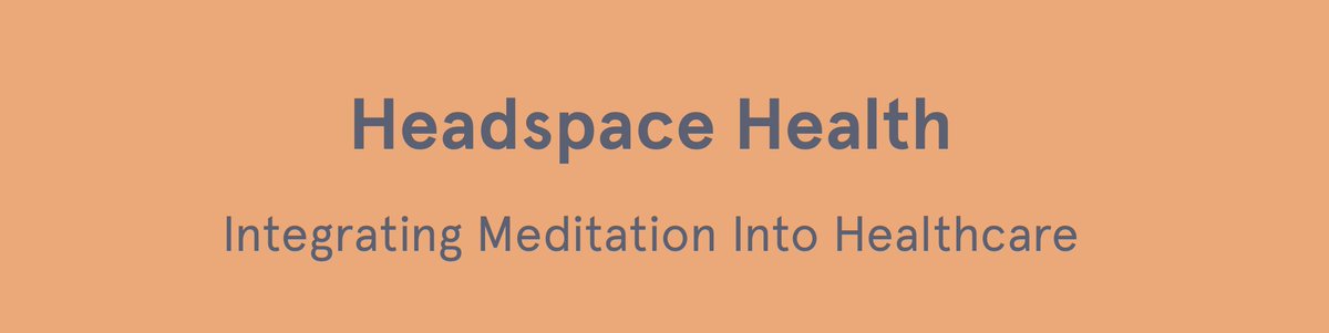 Headspace's tweet photo. Imagine a day when meditation is actually prescribed by your doctor to treat a stress-related illness or chronic disease. That’s what Headspace Health aims to make happen. Read more about our exciting new initiative here: https://t.co/GALOwMoI34 https://t.co/GFCQIzu0Pk